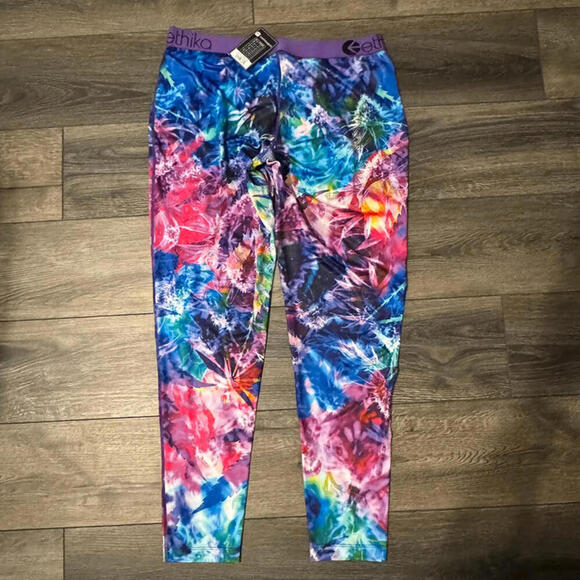 ethika Haze Cannabis Weed Print XXL 2X Leggings Purple 12 - Picture 4 of 8